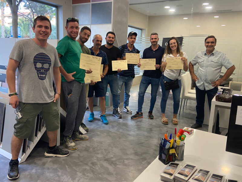 Curso de aplicación microcemento